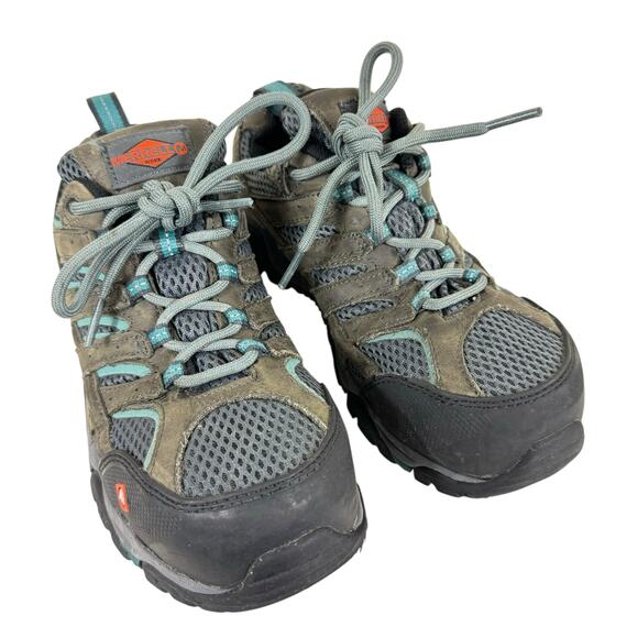 Merrell Moab Vertex Lace Up Slip Resistant Select Grip Work Tennis Shoes Size 6 - Picture 1 of 10